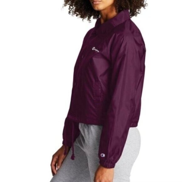 NWOT Champion Purple Windbreaker Jacket Size XL - Picture 2 of 8